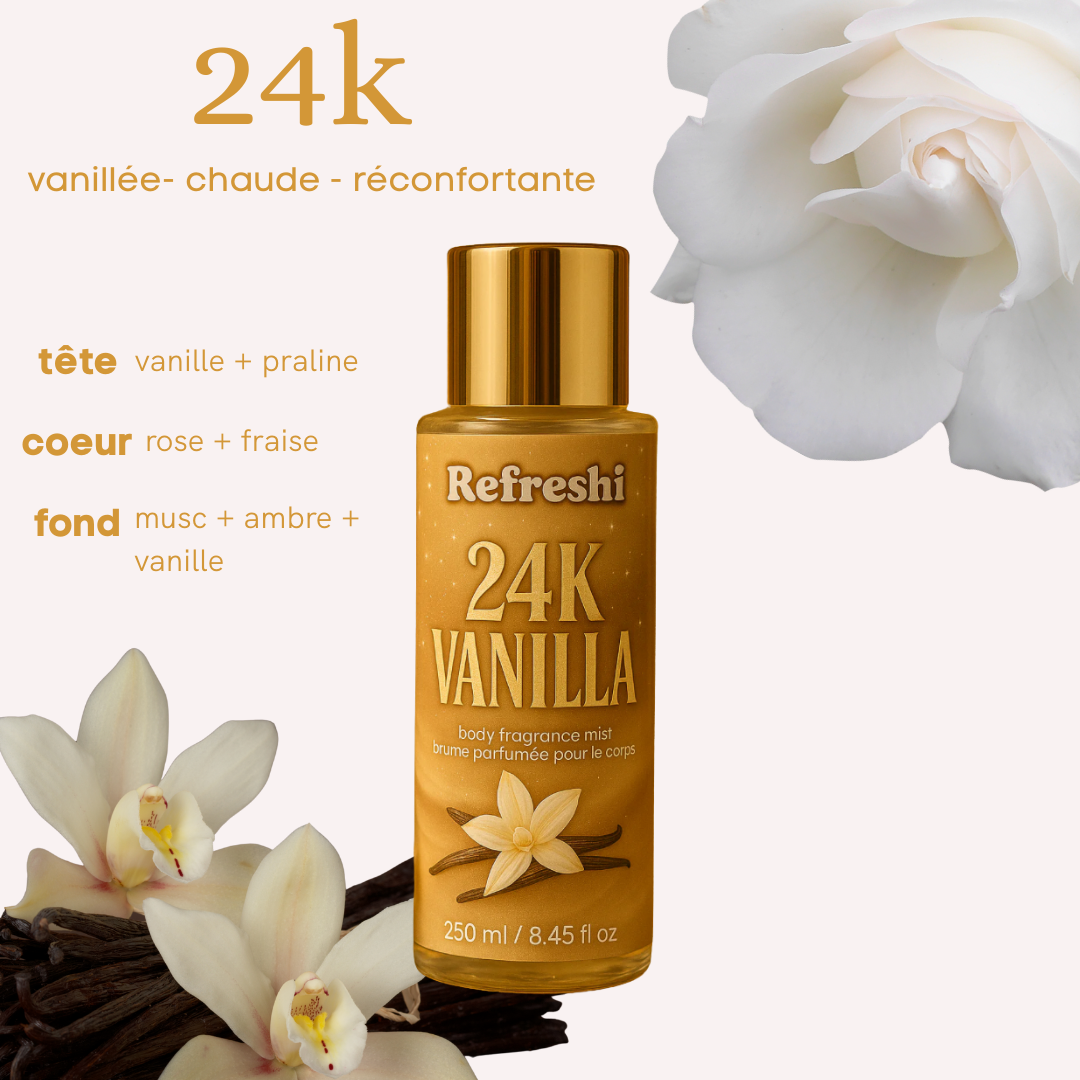 <tc>Brume parfumée pour le corps vanille 24k</tc>