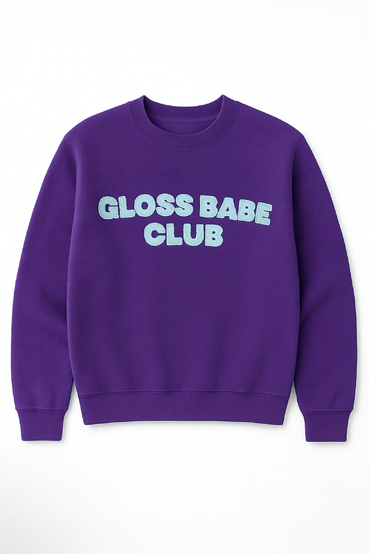 Crewneck Gloss Babe Club Mauve