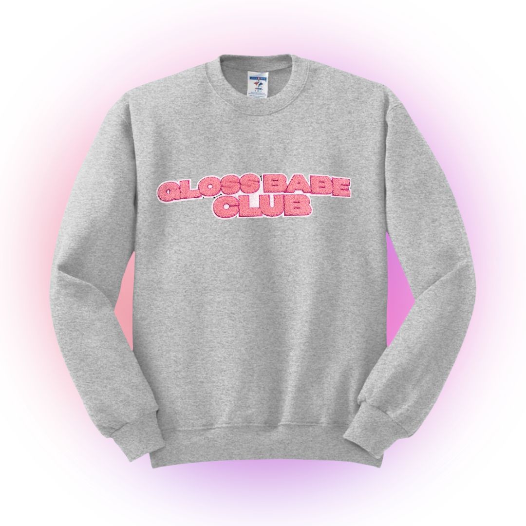 Fluffy Gloss Babe Crewneck