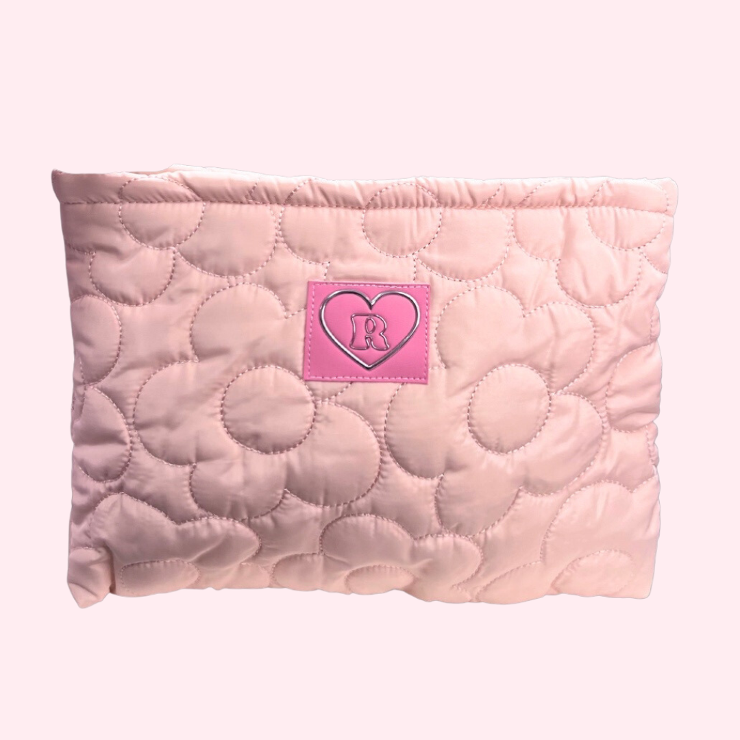 Puffy Flower Makeup Bag
