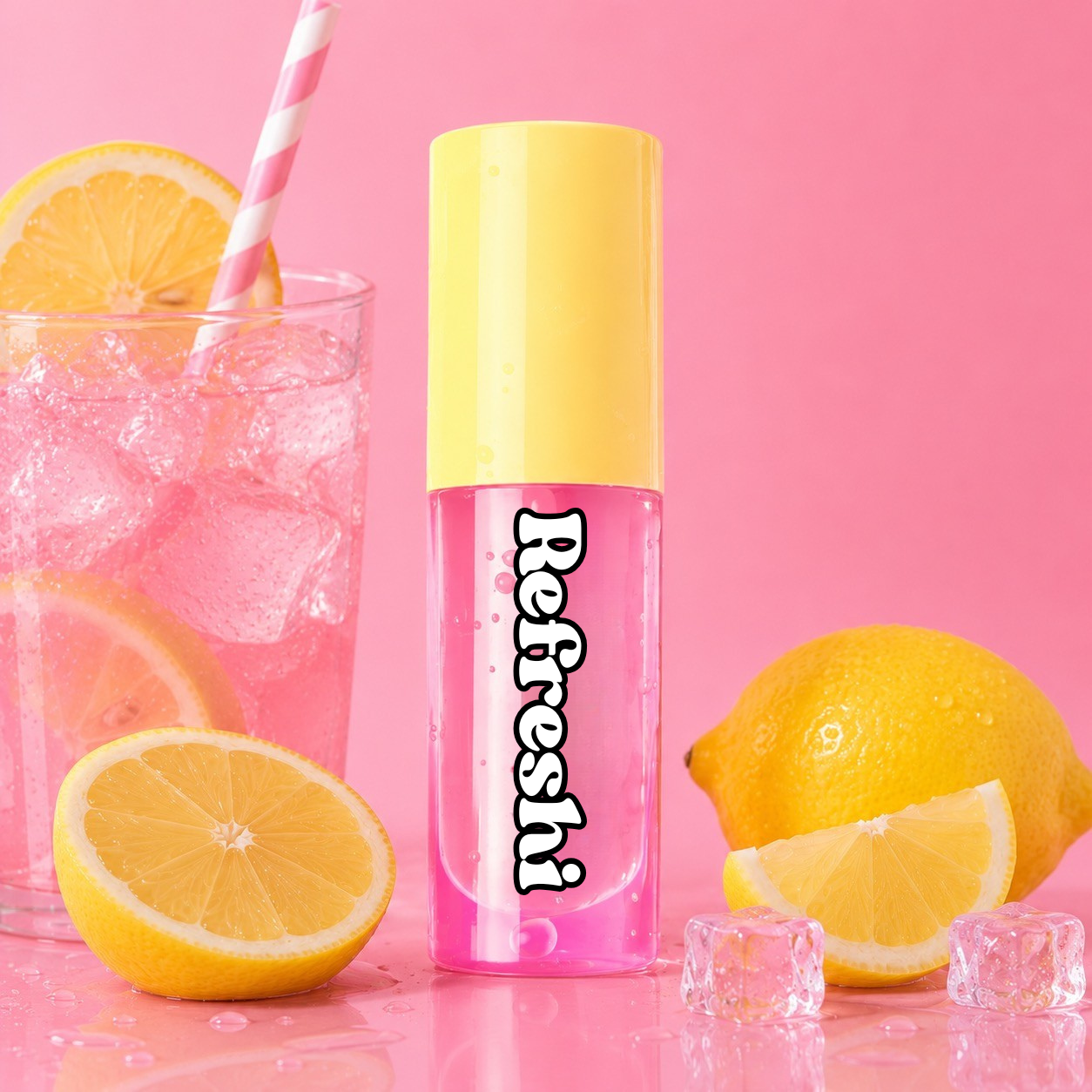 Huile de lèvre de limonade rose