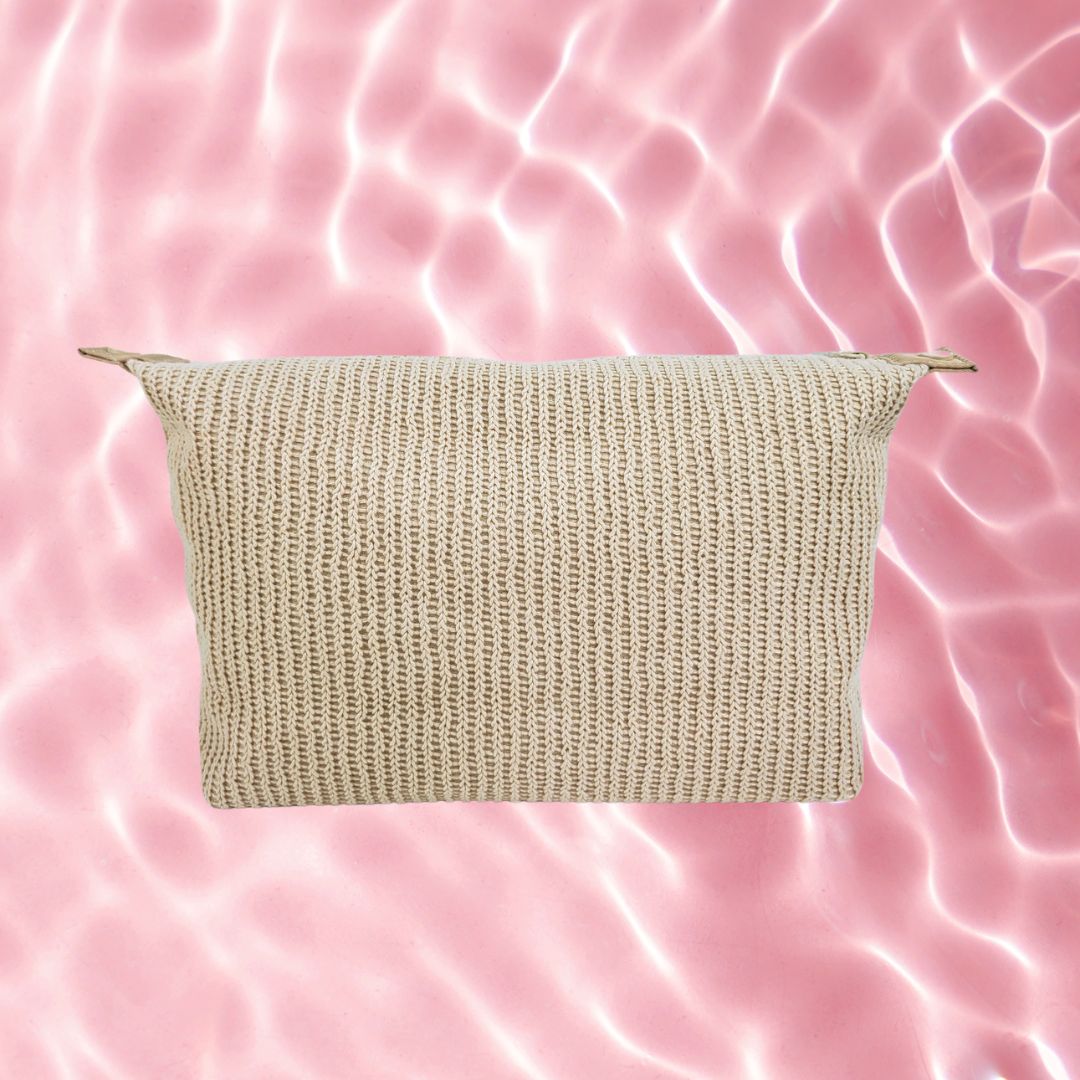 Knitted XL Makeup Bag