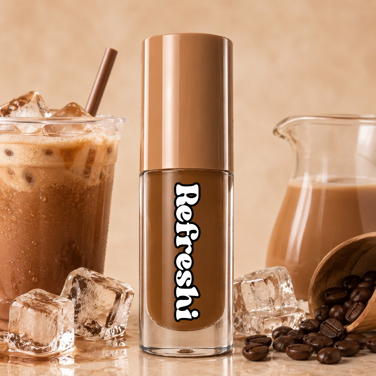 Huile pour les lèvres au cappuccino glacé
