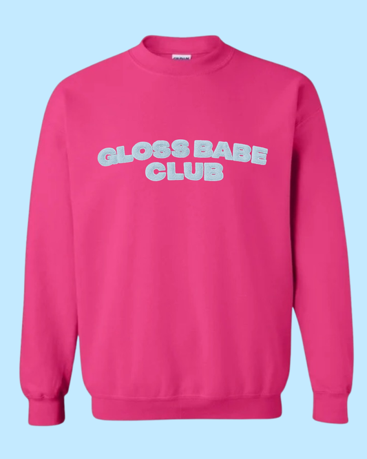 Cotton Candy Fluffy Gloss Babe Crewneck
