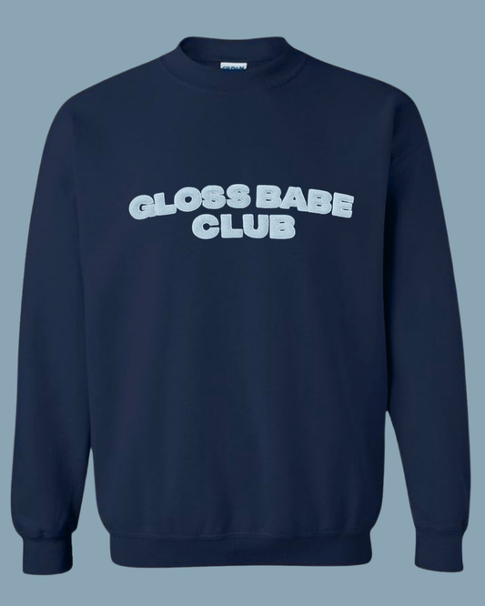 Coastal Fluffy Gloss Babe Crewneck
