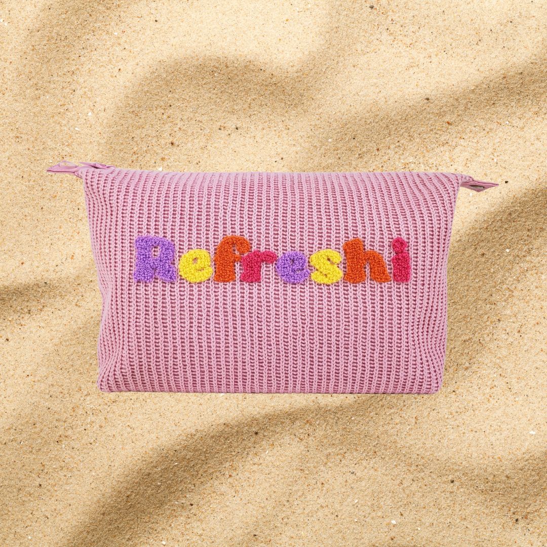 Knitted XL Makeup Bag