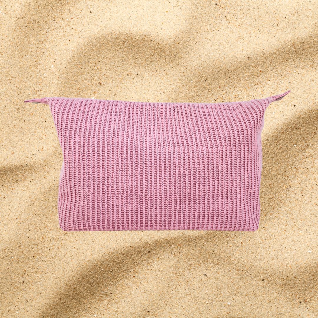 Knitted XL Makeup Bag
