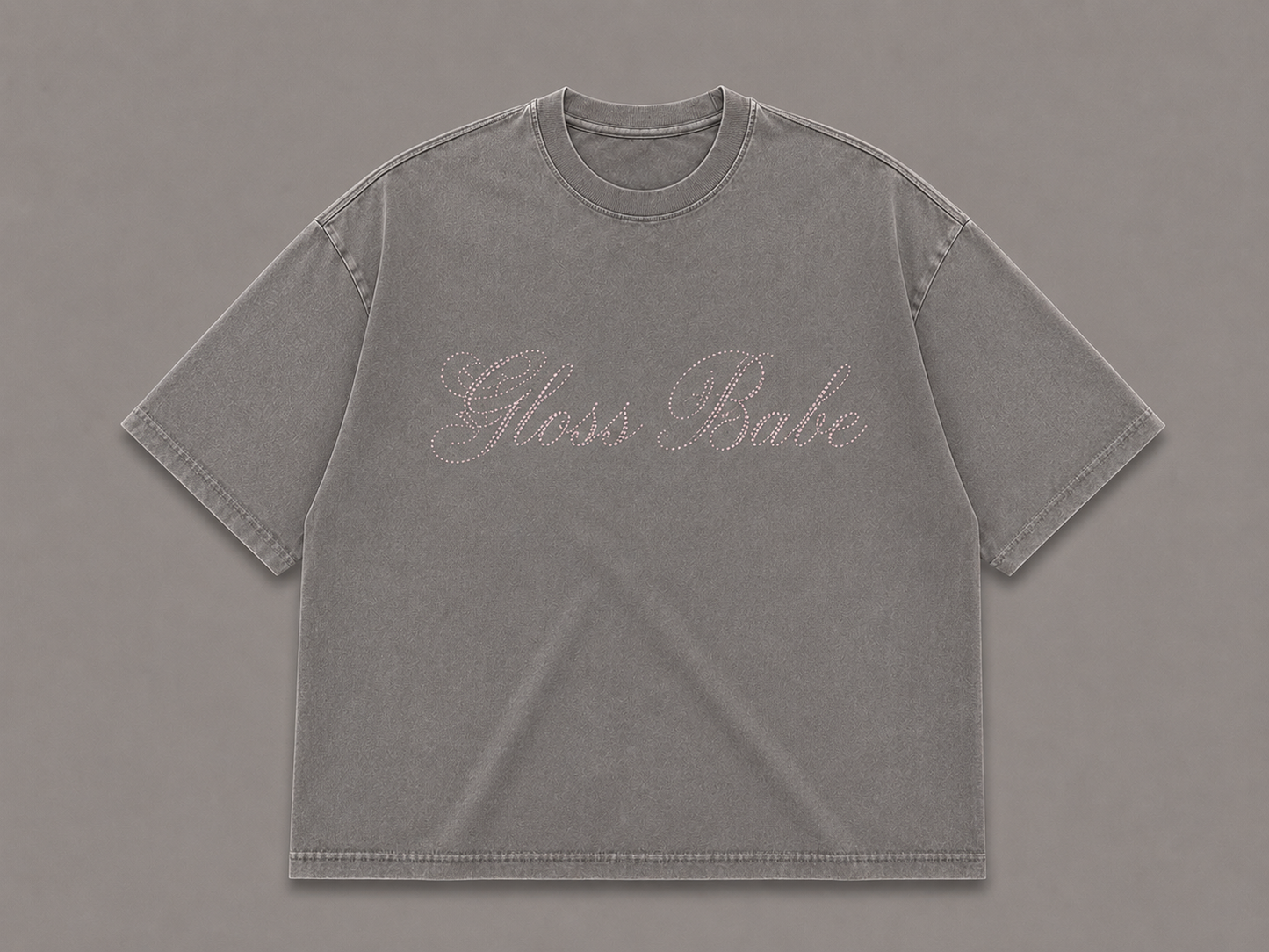 Stormy Grey Gloss Babe T-Shirt