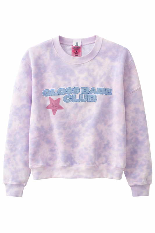 Tie Dye Light Purple Gloss Babe Club