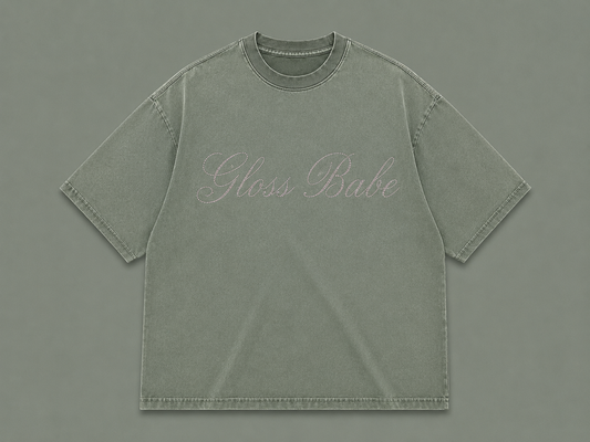 Cactus Green Gloss Babe T-Shirt