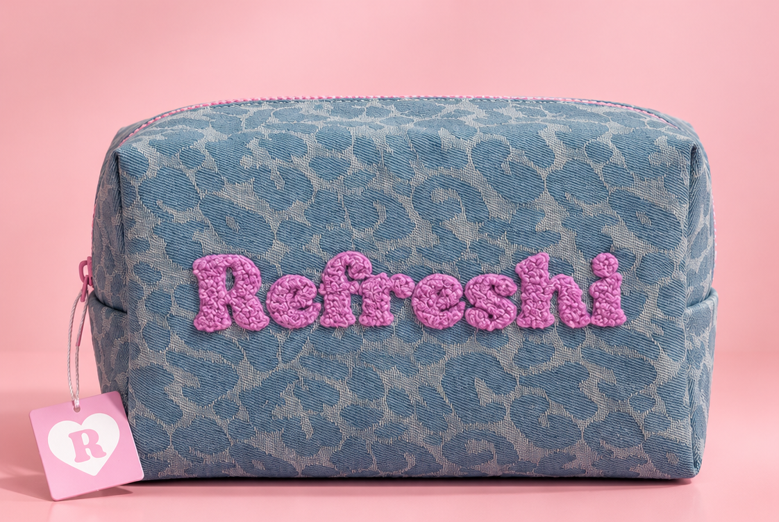 Léopard XL Makeup Bag