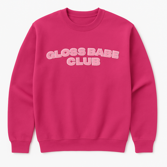 Fluffy Gloss Babe Crewneck