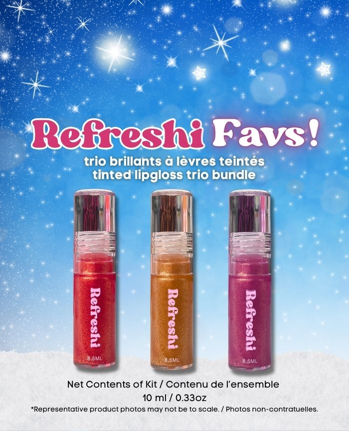 <tc>Ensemble trio de brillants à lèvres de Noël</tc>