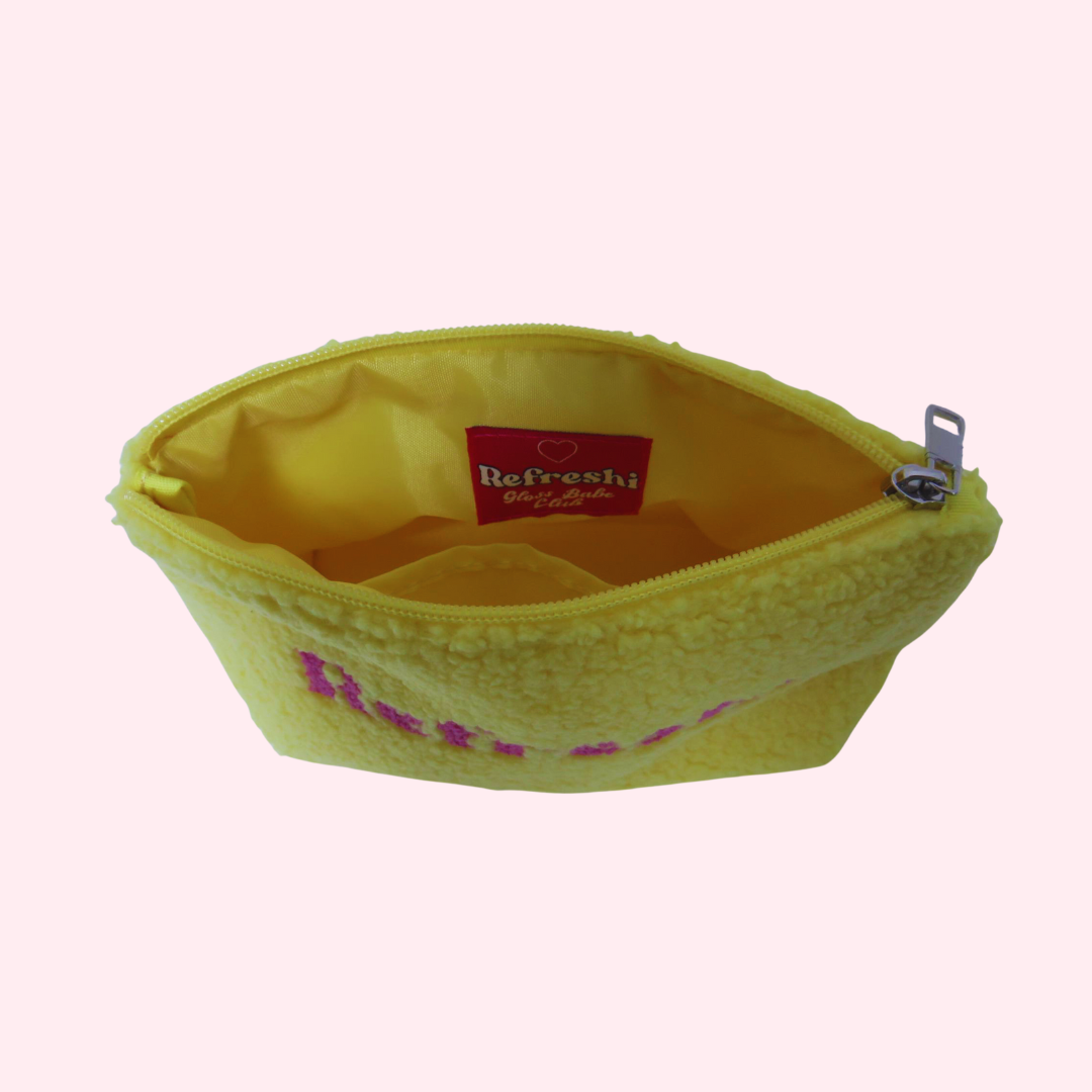 <tc>Trousse Maquillage Jaune Banane</tc>