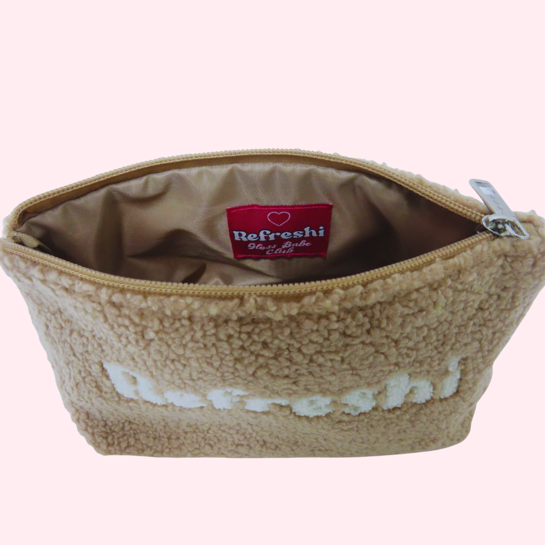 Natural Beige Makeup Bag