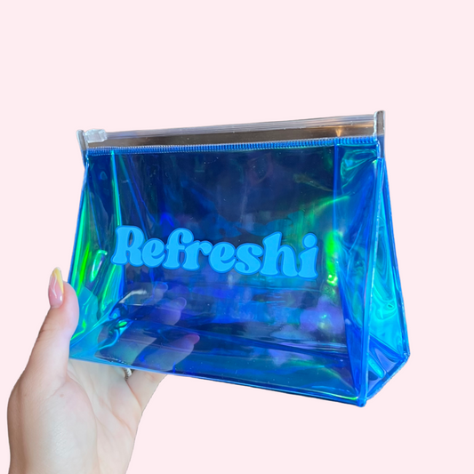 Ocean Deep Blue Makeup Bag