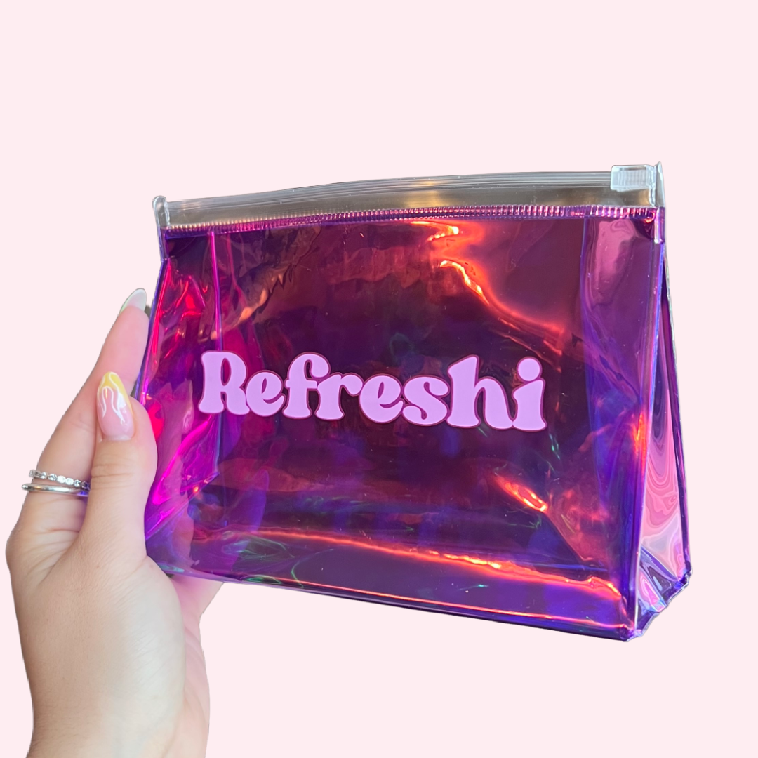 Trousse de maquillage violette Barney